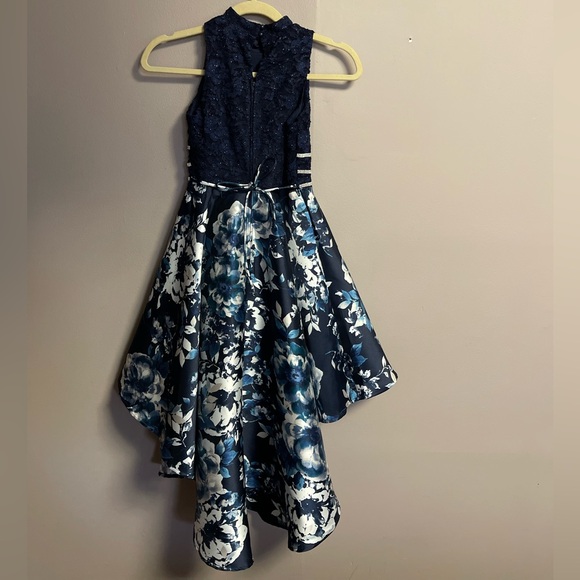 Speechless Kids Navy Lace Dress - Picture 2 of 7